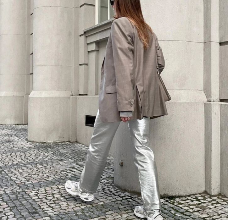 Pantaloni din piele naturala Zara Steven Meisel Capsule Collection