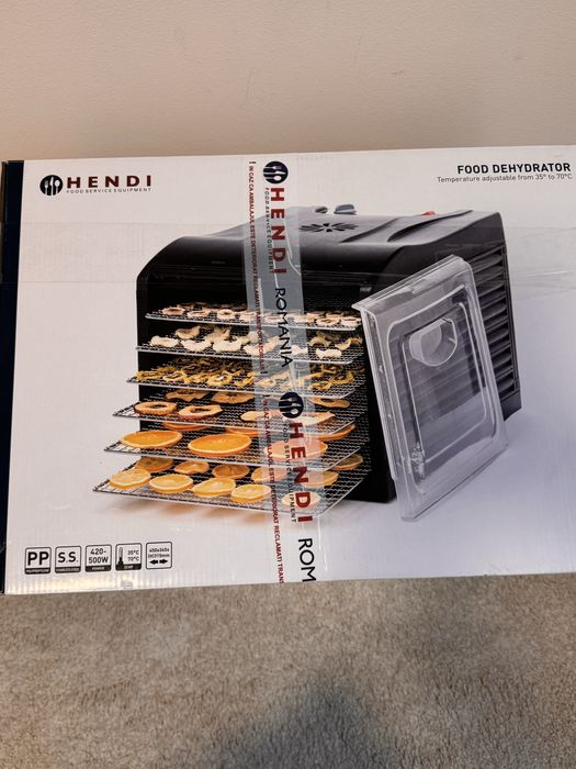 Deshidrator alimente Hendi Profi Line, 500W, 6 tavi, temp. 35-70C