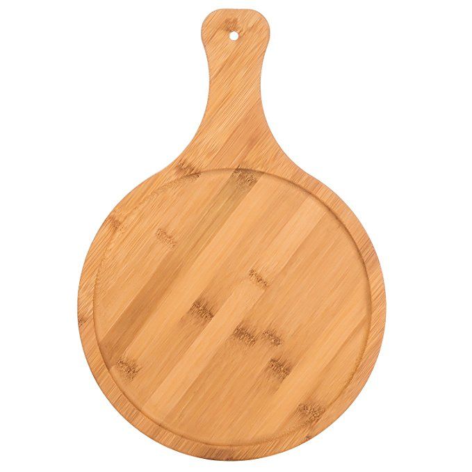 Кръгла бамбукова дъска за пица - два размера