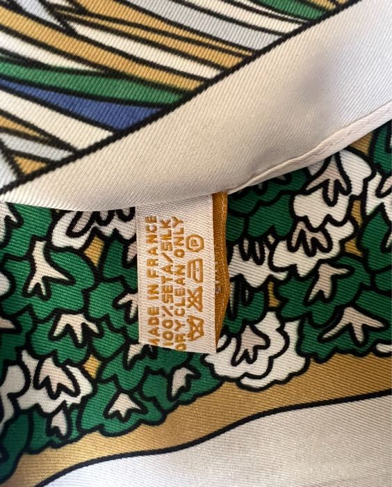 Hermes брендовый платок из Франции. Чистый шелк