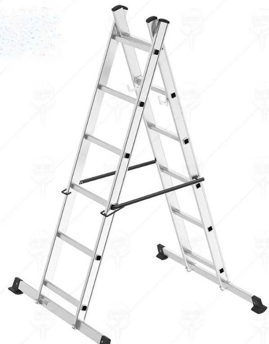 Алуминиева стълба скеле 2х6 стъпала до 150кг.