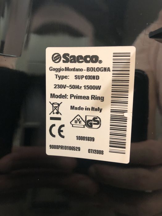 Saeco Primea Cappuccino Ring