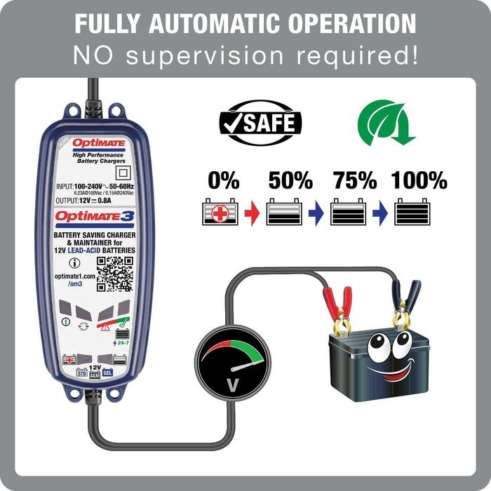 Redresor/Tester Tecmate Optimate 3,TM432,sigilat