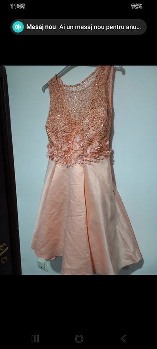 Rochie de ocazie XL cu captuseala interioara si fermoar la spate noua