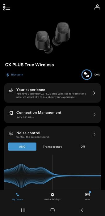 Sennheiser CX Plus  True Wireless Earbuds Black. Casti bluetooth, Sehnheiser