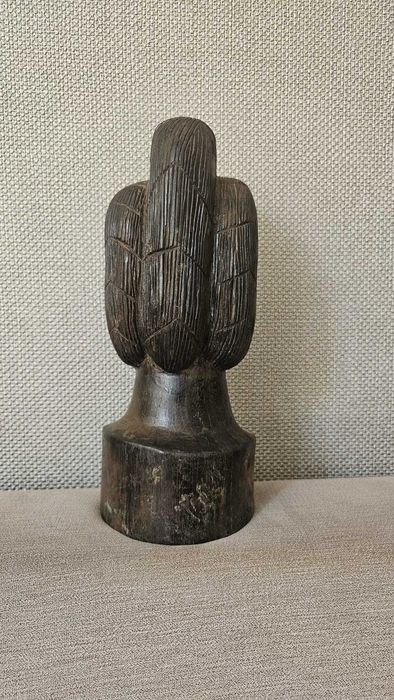 Statueta bust african din abanos , 2.3 KG