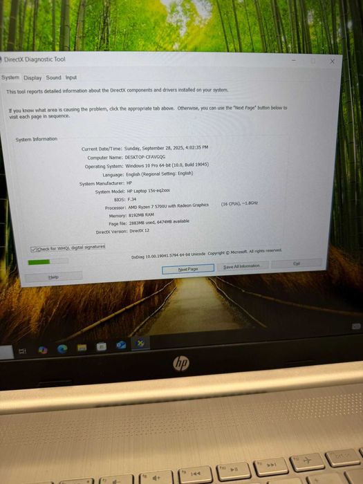 HOPE AMANET P2 - HP 15s-EQ2XXX /Amd Ryzen 7 5700U /8GB RAM /SSD 512GB