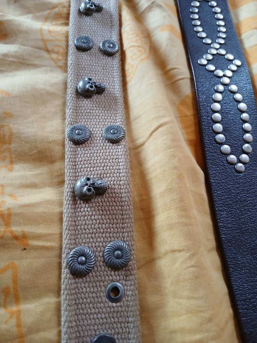 Мъжки кожен и текстилен колан