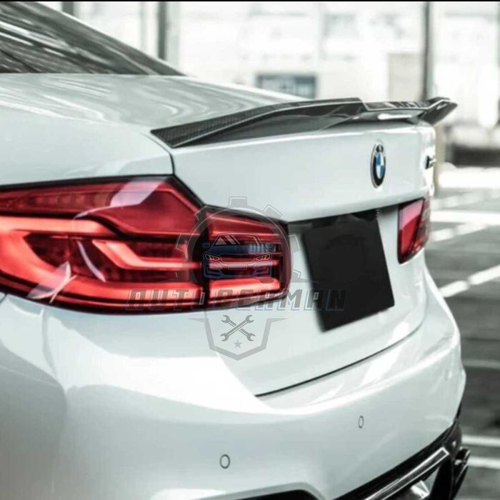 BMW G30 Спойлер CS Style лип броня за багажника тунинг нови черен глан