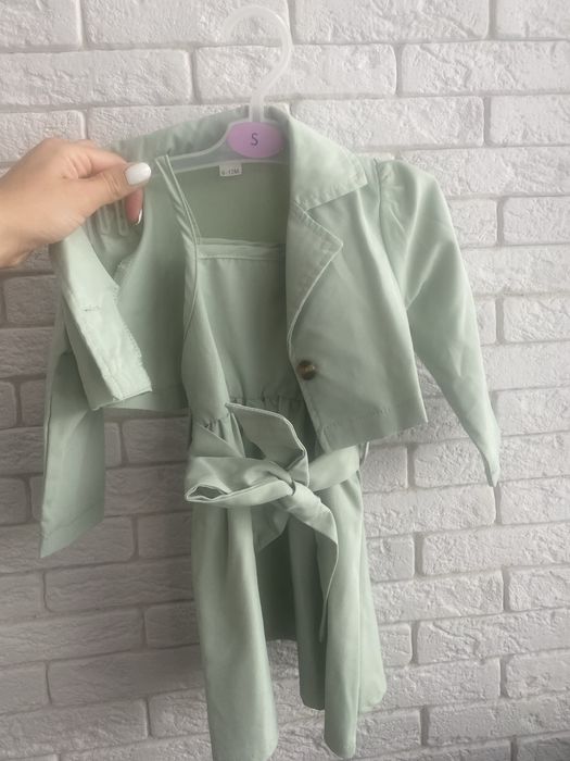 Бебешка рокля със сакенце 9-12 м