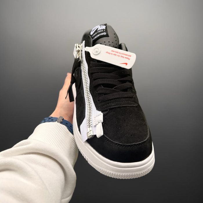 Nike Lunar Force 1 x Acronym Black White – Black/White – Suede Upper/Piele intoarsa – Full Box