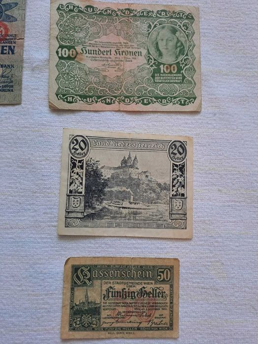 bancnote kronen heller mark