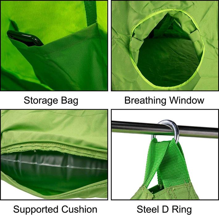 Висяща палатка люлка хамак с LED декорация AC2040 за открито и закрито