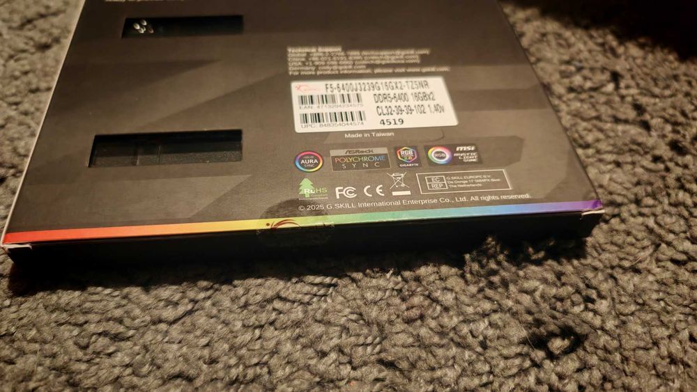 НОВА ! Рам памет G.Skill Trident Z5 RGB F5 2x16GB 32GB DDR5 6400Mhz