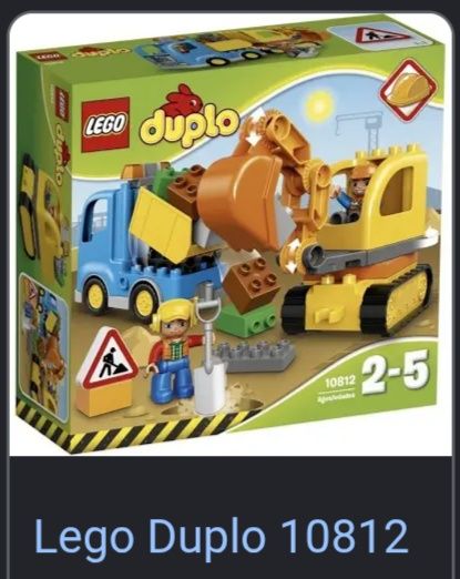 Lego Duplo 10812 truck and tracked excavator (incomplet)
