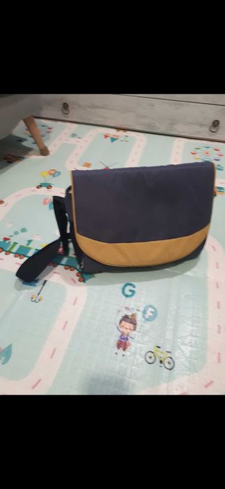 Бебешка количка 3в1 Buba Сиво-Жълта