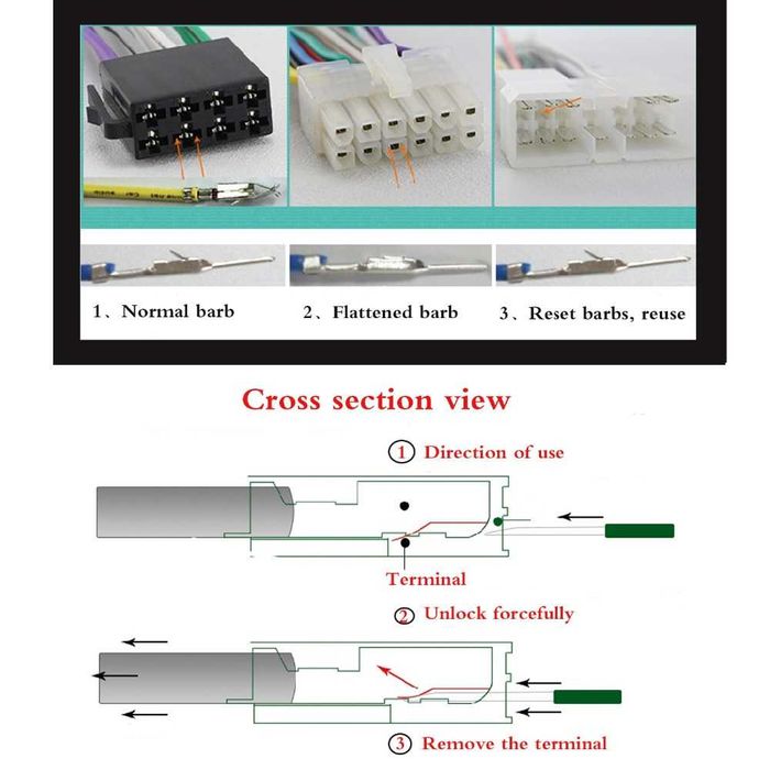 Extractor de pini din mufe set 41 de bucati + geanta transport