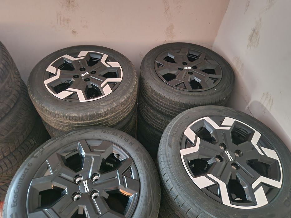 Jante aliaj 4x100 r16 anvelope 195 55 16 Dacia