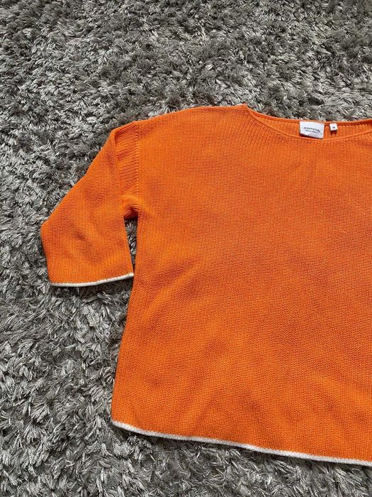 pulover comma portocaliu din 100% bumbac