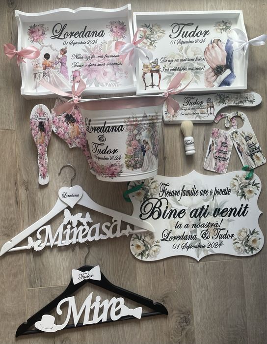 Tavita mireasa, tavita mire,cutie verighete,galeata,cutie dar