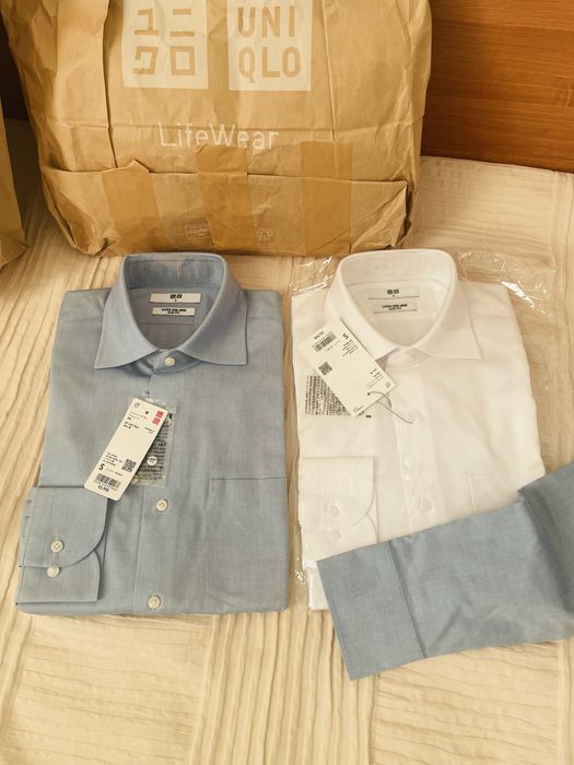 Рубашки мужские Uniqlo