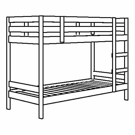 Двухъярусная кровать IKEA Мидал ИКЕА