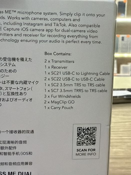 RODE WIRELESS ME DUAL Lavaliera Wireless cu 2 Transmitatoare