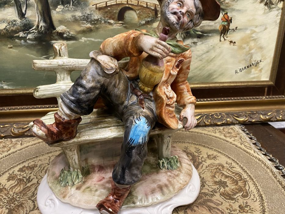 Порцеланова фигура Каподимонте Италия 1970