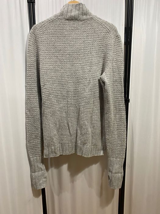 Пуловер от вълнена смес Armani Exchange в сиво