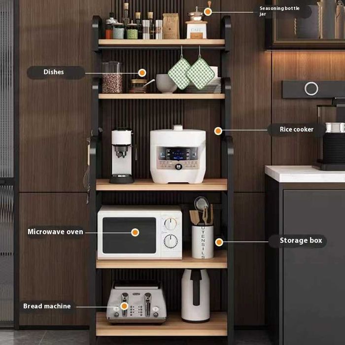 Металлический стеллаж 5 полок для дома и кухни s22