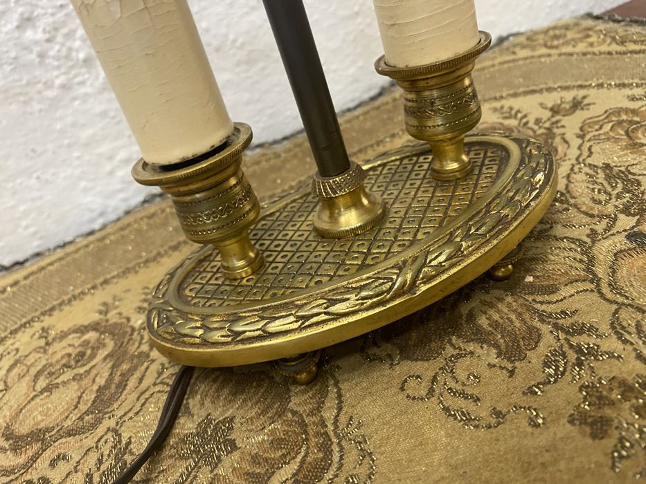 Стара френска лампа от масивен месинг