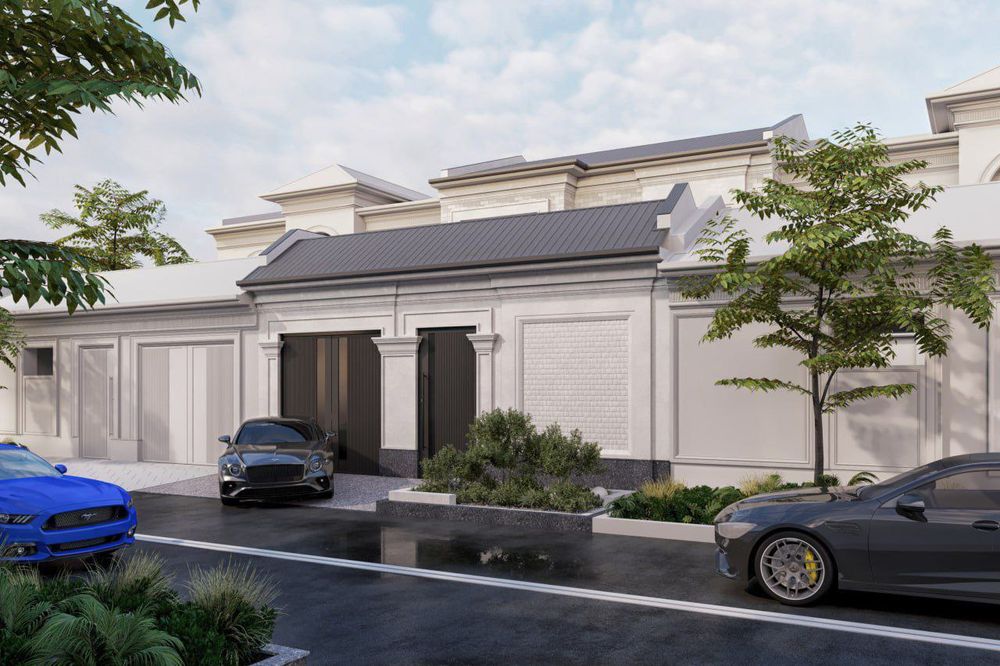 Keles g'iyos umarov 2 etajli korobka hovli sotiladi. 2 sotix kottej