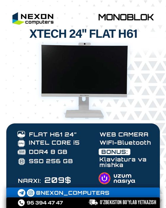 OPTOM XTECH 24 Intel core i5 Monoblok