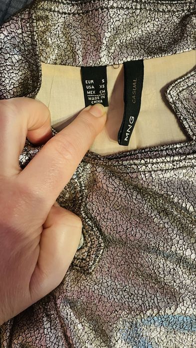 Geaca Mango metalizata