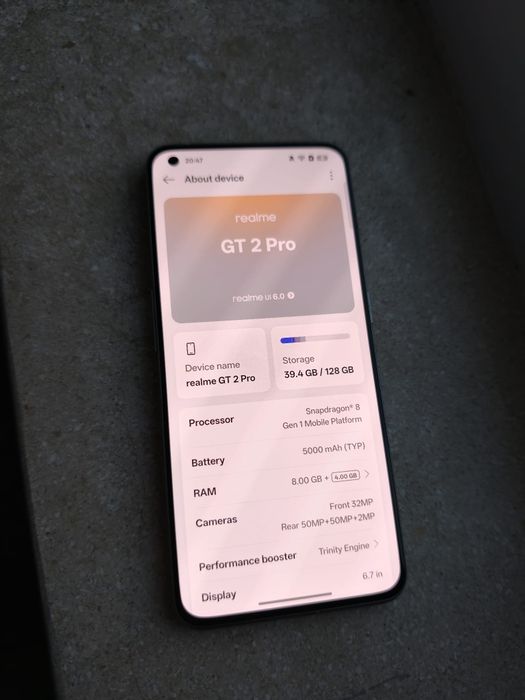realme GT2 Pro 128/8, stare buna, Paper Green