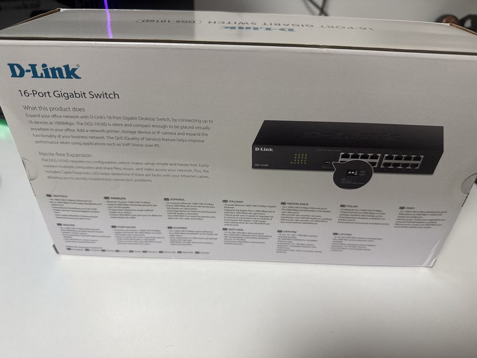 Суич чисто нов / D-Link DGS-1016D