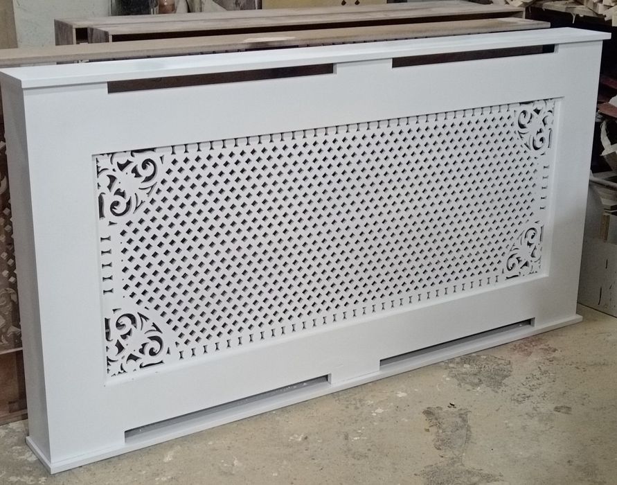 Короба для батарей. Из крашеный мдф. Обрешётки. Батарей