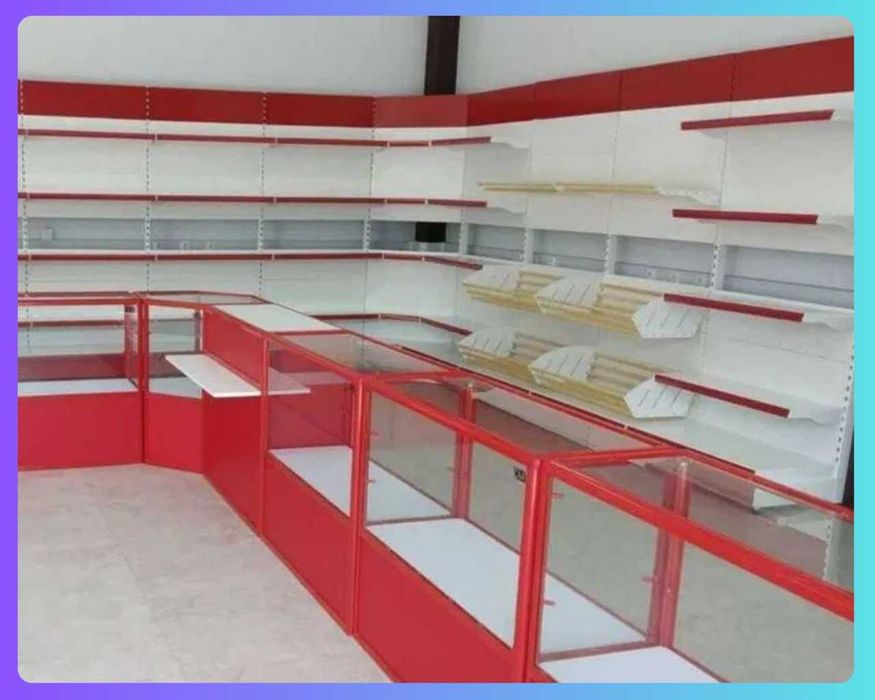 Oynaly vitrina, Акция, прилавки, savdo vitrinalar stellajlar