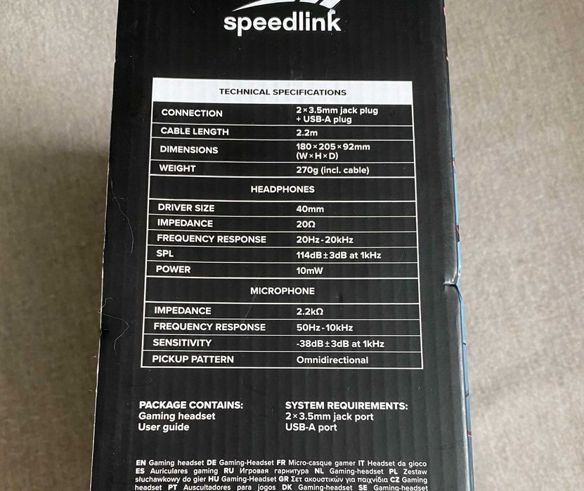 Casti Gaming SpeedLink, CASAD, PC Negru Playstation XboX PC sigilate