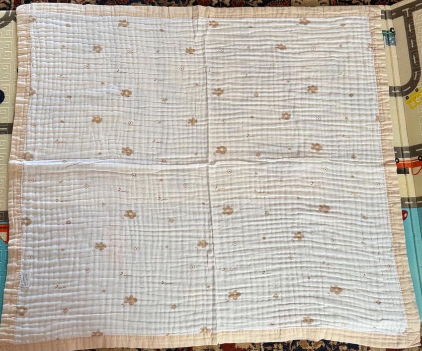 Детский муслиновый 6-слойный плед, размер 110*110