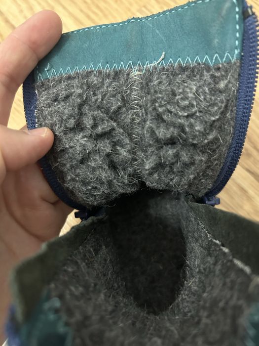 Зимний детский  кожанный обувь