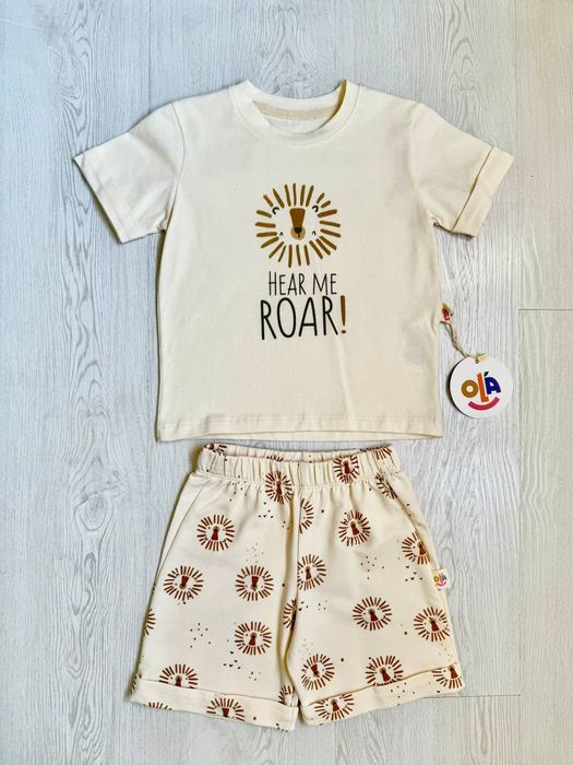 Комплект двойка для мальчиков, футболка шорты, евро стандарт, хлопок