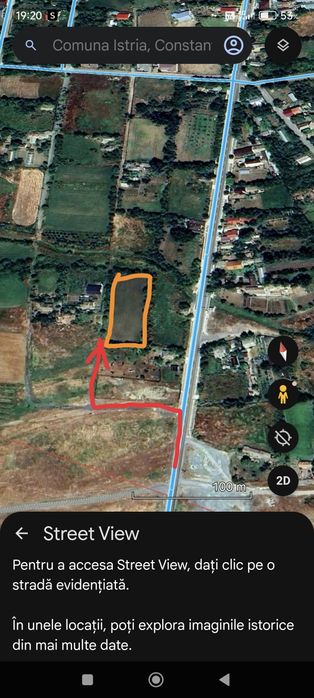 Vând Teren Intravilan ,Comuna Istria ,jud.Constanta