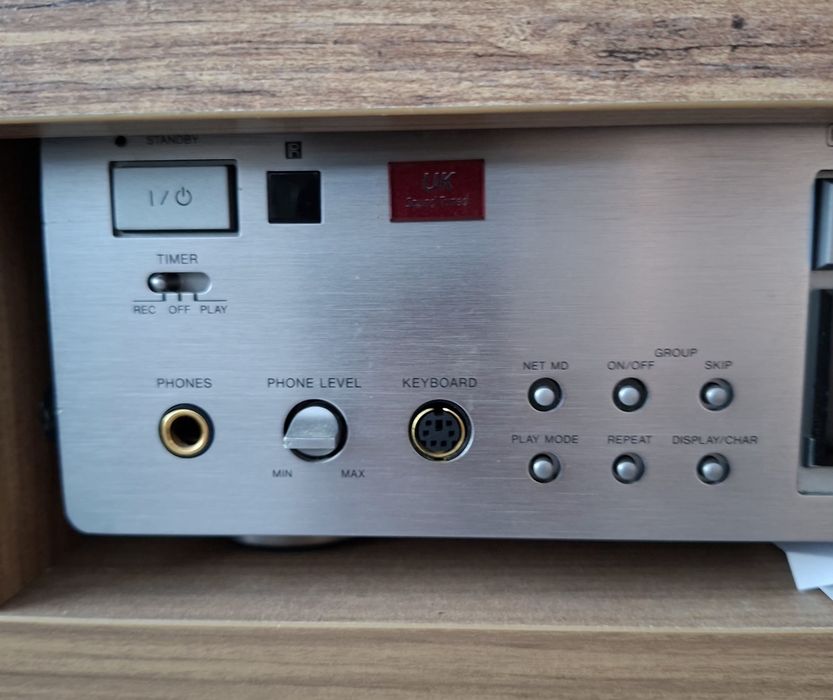Sony minidisc deck