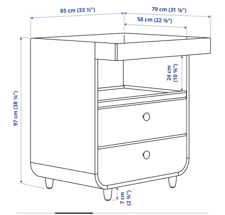 Comoda ikea schimbare copil transformabila