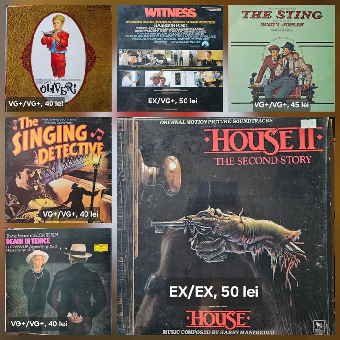 Discuri vinil (vinyl) (coloane sonore din filme)