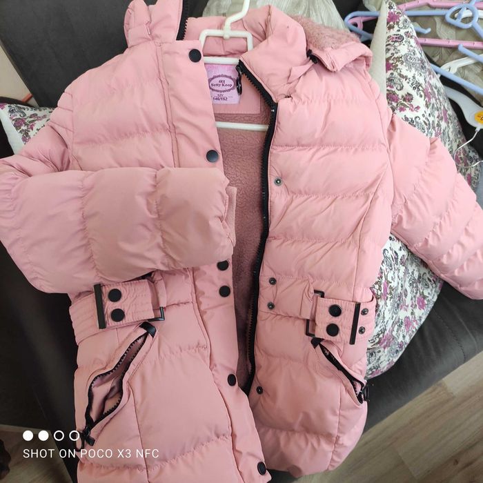 Зимно детско яке с качулка