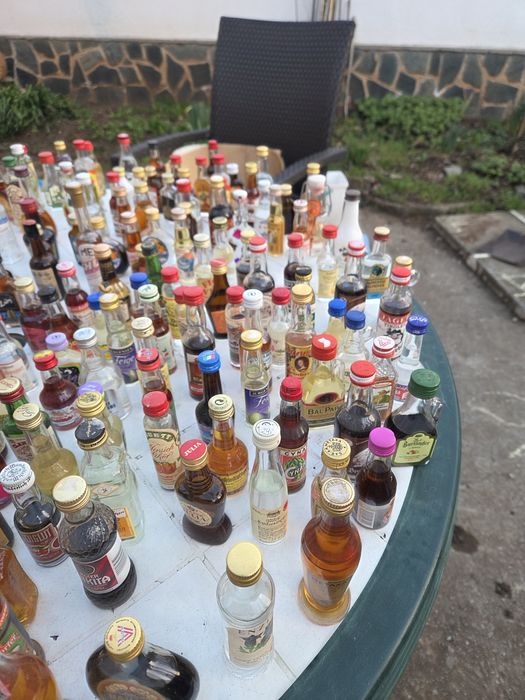 колекция от шишенца с алкохол