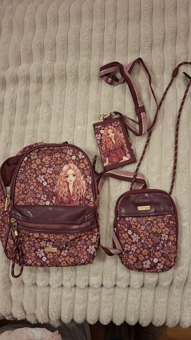 3 бр.Top Model раница+портмоне+чантичка за телефон