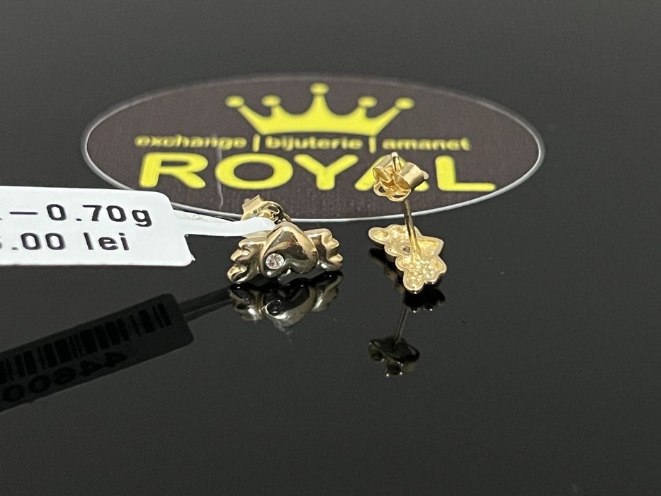 Bijuteria Royal CB : Cercei copil aur 14K 0,70 grame